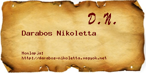 Darabos Nikoletta névjegykártya