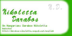 nikoletta darabos business card